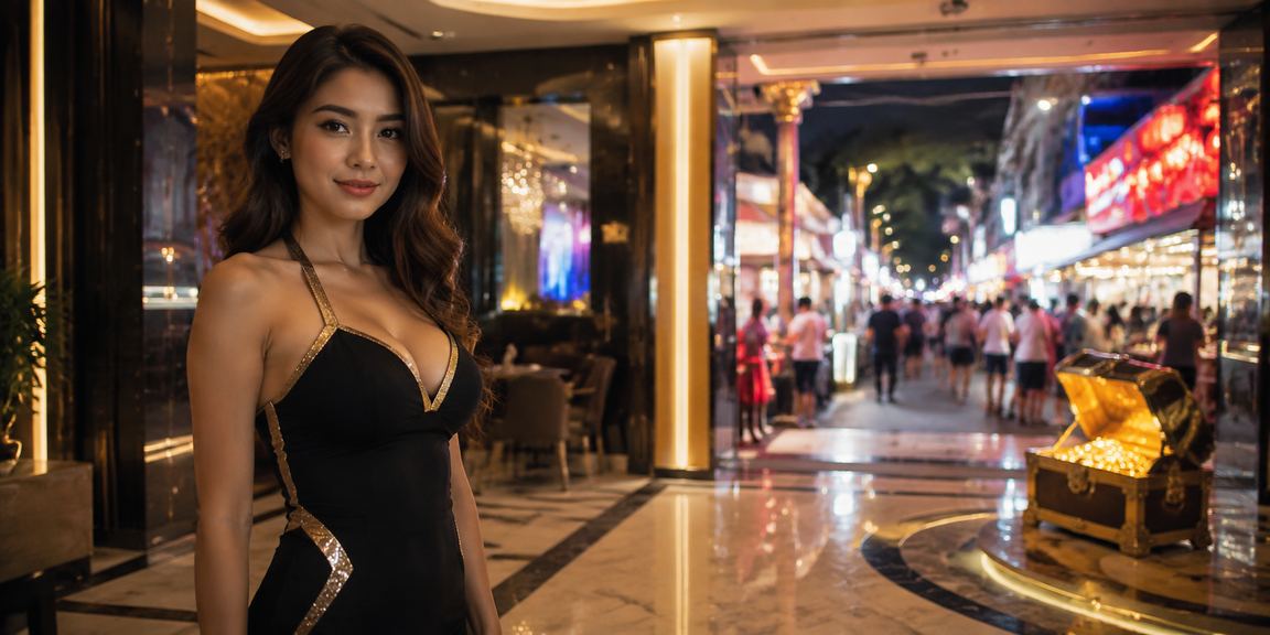 Suasana hiburan kasino dw6900 di Kuala Lumpur dengan tema Asia yang meriah